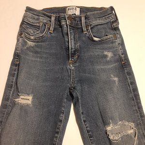 Agolde Women's Sophie High Rise Skinny Distressed Jeans, Style A003-2078 Size 24
